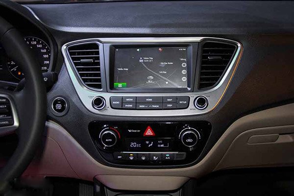 Màn hình hiển thị Hyundai Accent đặc biệt