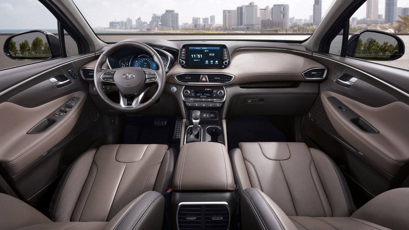 Nội thất Hyundai Santafe 2019