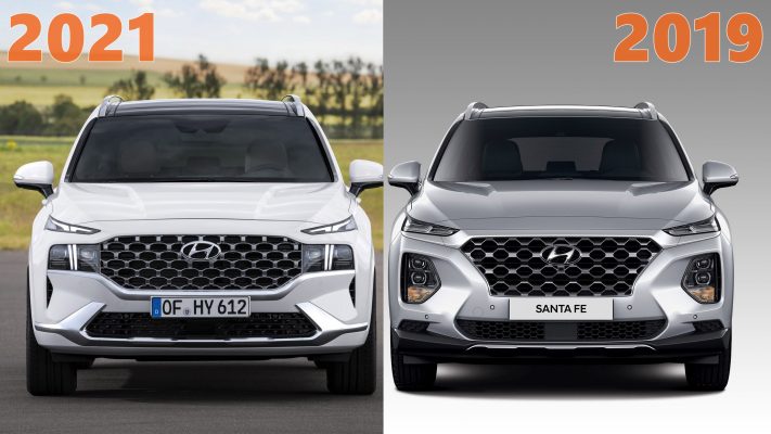 So sánh Hyundai Santa Fe 2021 và 2019